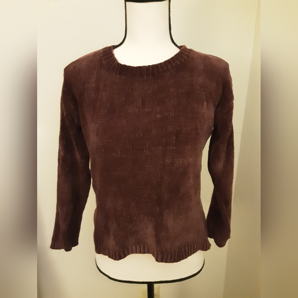 Crushed Velvety Sweater - Picture 1 of 7
